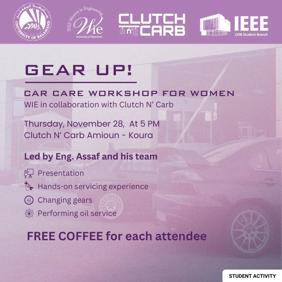 Poster for CAR CARE WORKSHOP