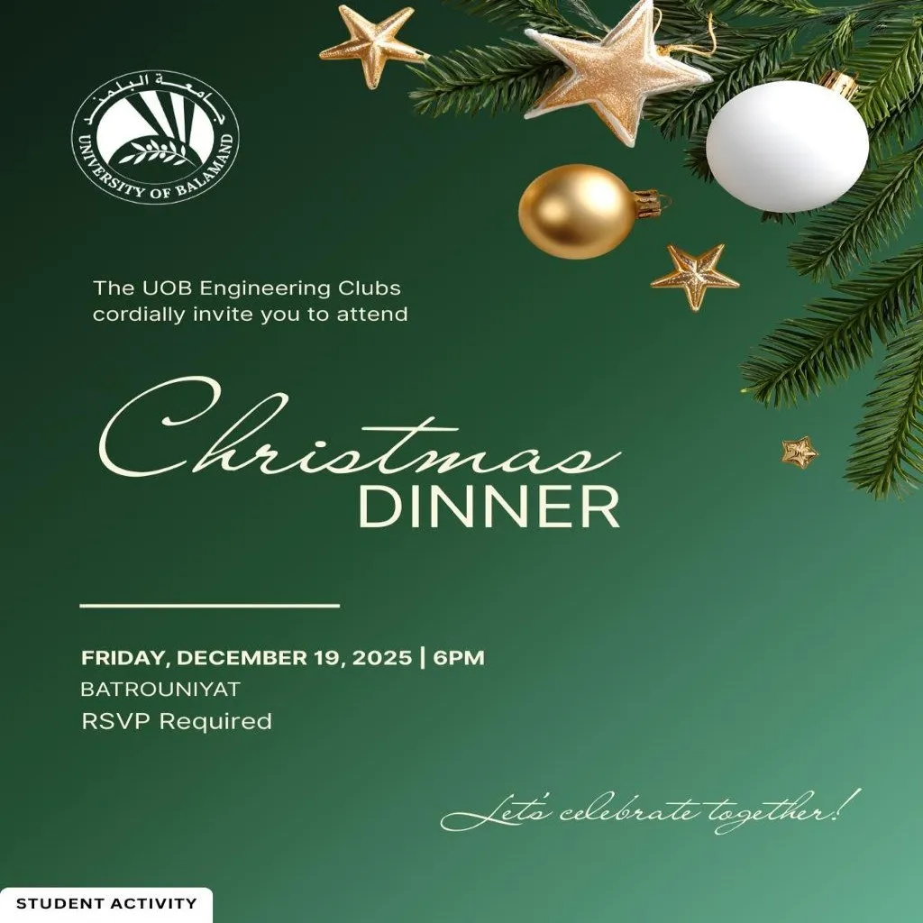 Poster for Engineering Christmas Dinner