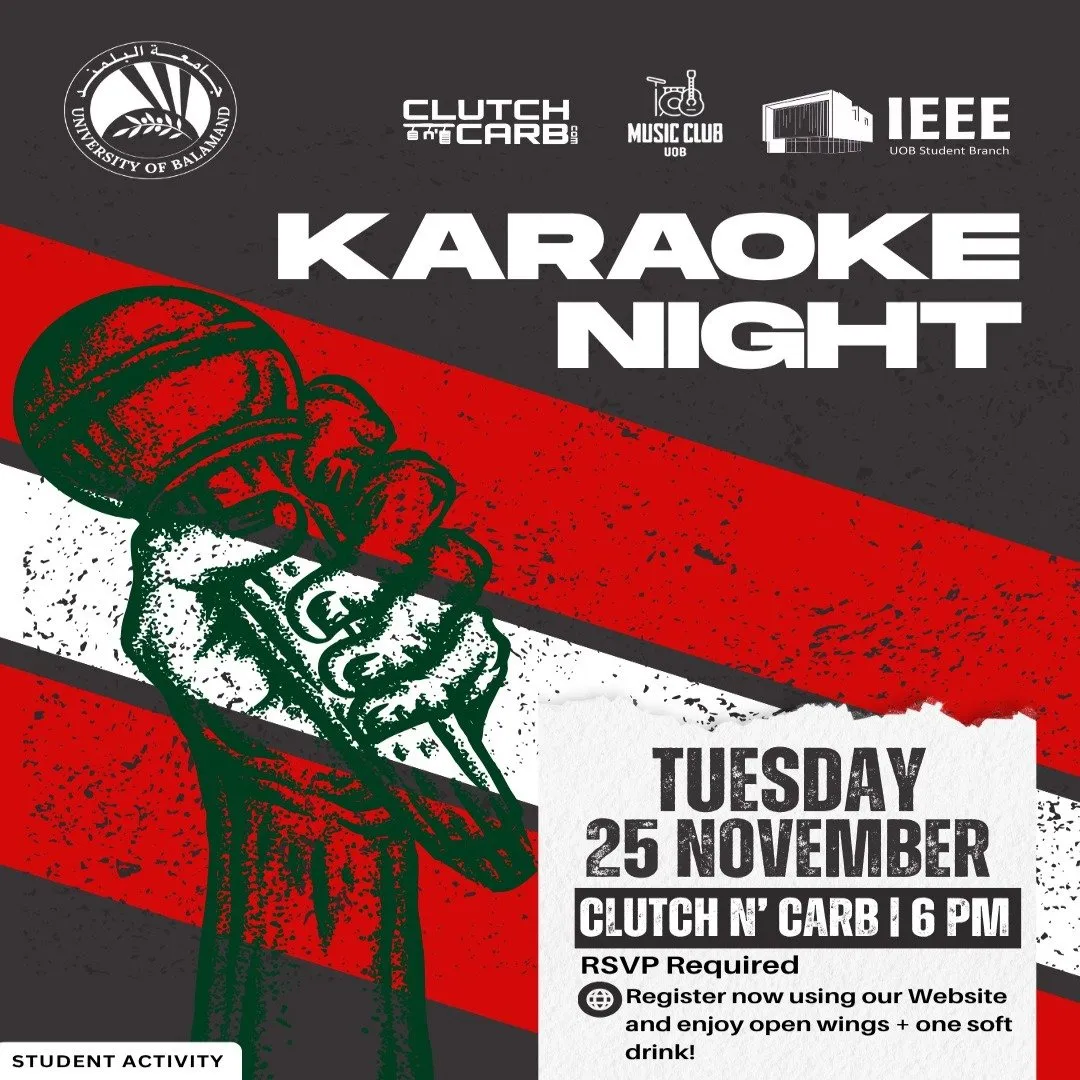 Poster for 🎤 Karaoke Night – Lebanese Independence
