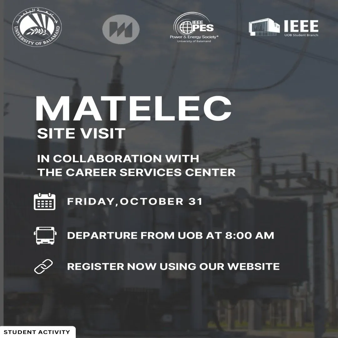 Poster for SITE VISIT MATELEC